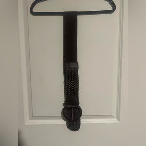 Brown braided belt!